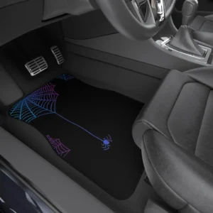 Enchanted Spiderweb Car Floor Mats, Ombre spiderweb car decor, gothic car decor, Dark aesthetic car accessories, Spider Car Decor, Emo Mats